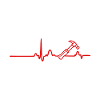 EKG heart line craftsmen