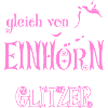 Einhorn Glitzer