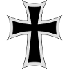 Ritterliches Kreuz-Design Shirt