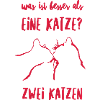 Zwei Katzen Kuss