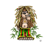 Rastafari Dread Bear Illustration