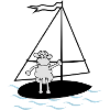 surfendes Schaf