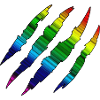 Rainbow scratch track