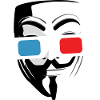 3D cinema glasses mask
