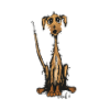 gestromter Hund