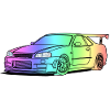 colourful car