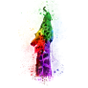 Multicolour Giraffe