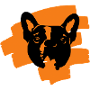 Pixel malowany buldog 2