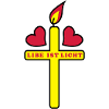 Love heart + cross 3c light
