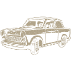 Trabi 601 - Racing cardboard