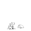 frau liebt camping
