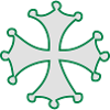croix occitanne verte