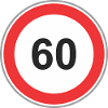 Road sign 60