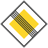 Road sign Yellow restriction