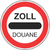 Road sign zoll douane