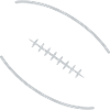 Football logo silver