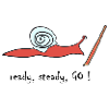 running snail -- ready, steady, GO !