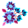 Hypnotic flowers - Neon flowers