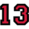 The number 13 - number thirteen