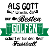 As God Golf football