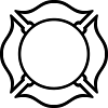 Feuerwehrschild single Umriss