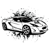 Cool white sportscar