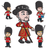 Royal Guard Parade Cartoon