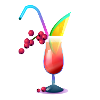 Tropischer Farbcocktail