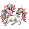 Einhorn-Regenbogen Himmel