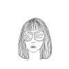 Woman with glasses