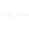 Crocodile simple outline