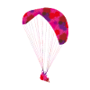 Coloured paragliding