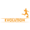 Fussball Evolution - orange/weiss