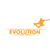 Skateboard Evolution - orange/weiss