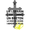 Croix lorraine et chope jaune
