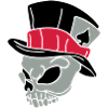 Skull with hat 01