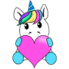 Einhorn mit Herz