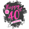 40 Birthday - Congratulations gift