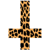 Leopard Inverted Cross