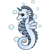Seahorse with horn