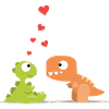 Motiv Dinos Liebe