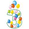 third birthday 3 years
