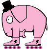 Pinker Elephant