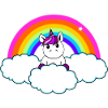 Regenbogen Einhorn