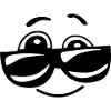 Cool Sunglasses Comic Funny