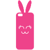 Pink Rabbit Phone Graphic