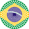 Brazil Brazil Brasil Heart Mandala