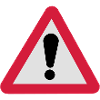 Gefahrenzeichen Gefahrenstelle