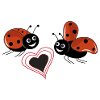 ladybugs with heart