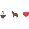 Chien / Cocker café + Cocker =